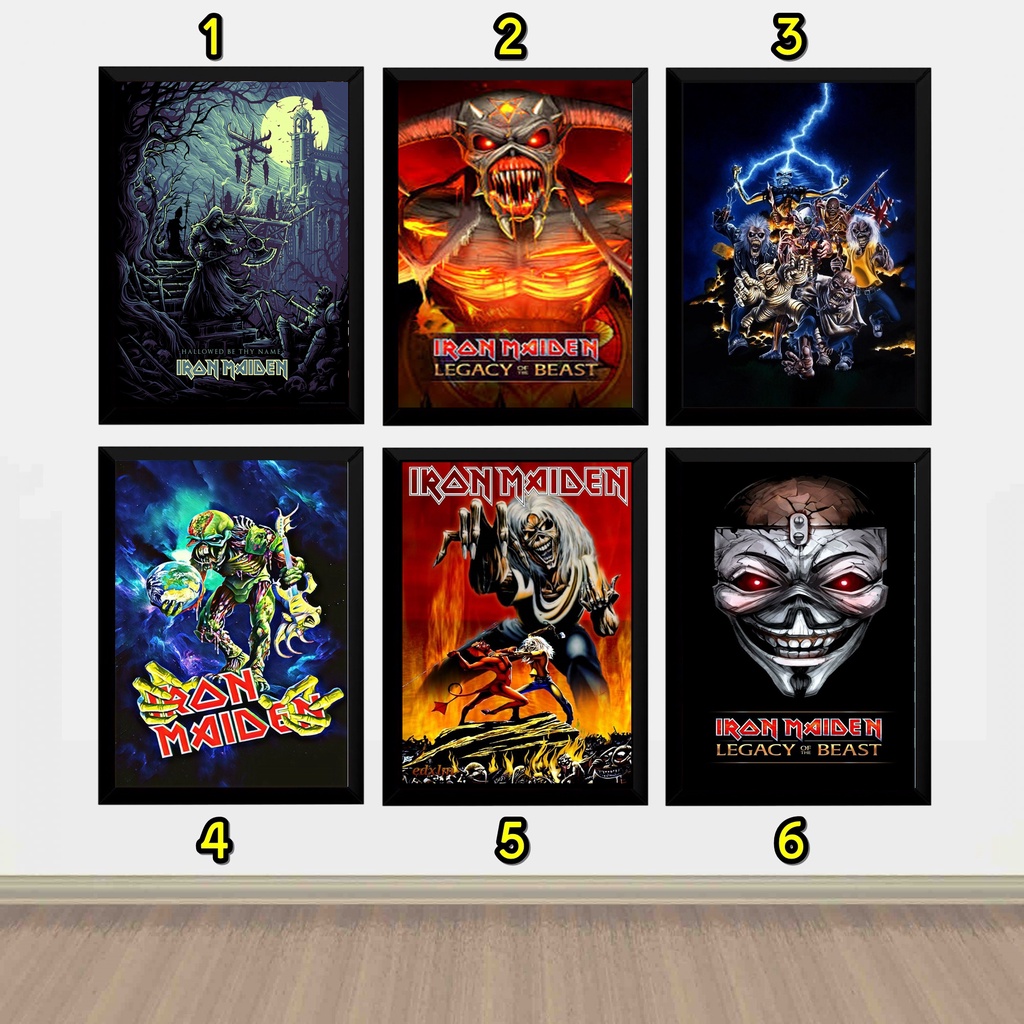 Quadro Decorativo Iran Maiden Banda Rock