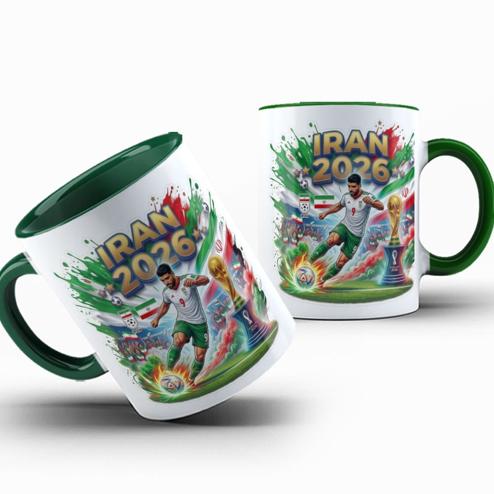 Caneca Xícara Irã Copa do Mundo 2026 Futebol Iran
