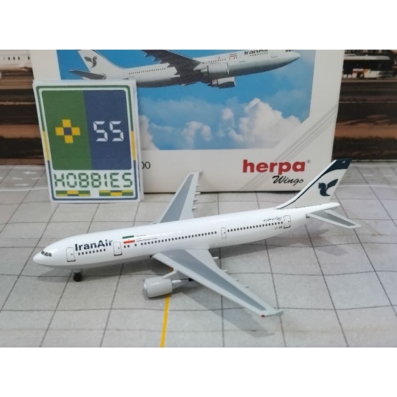 Iran Air Airbus A300-600 Avião Miniatura Herpa Wings Escala 1:500