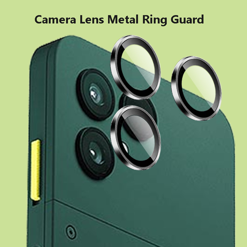 Para Fairphone 6 Plus Ultra Fino Transparente Protetor De Lente De Câmera Anel De Metal Tampa De Filme De Vidro Temperad
