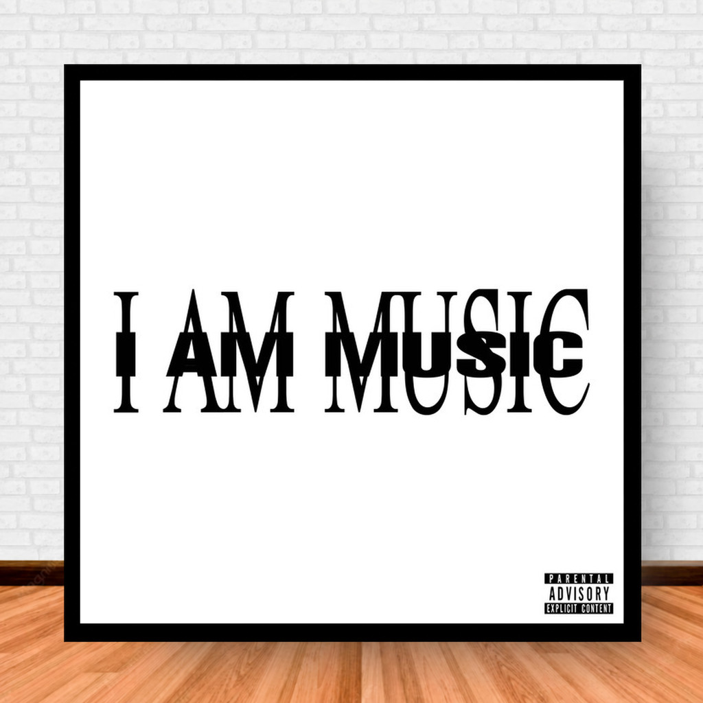 Quadro Decorativo Placa Música Álbuns Playboi Carti Rap e Hip Hop com Moldura