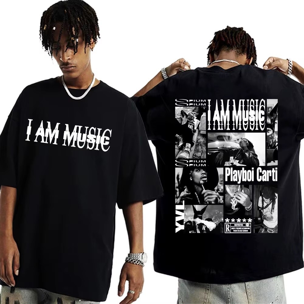 Camiseta Estampa Rapper Playboi Carti Estilo Street - Camisa de Malha 100% Algodão - Envio Rápido - Polar Clothing Store