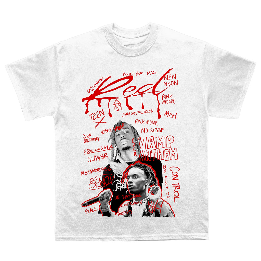 Camiseta Playboi Carti Whole Lotta Red Unissex Masculina Feminina 100% Algodão Premium | Estilo Geek/Pop/Streetwear