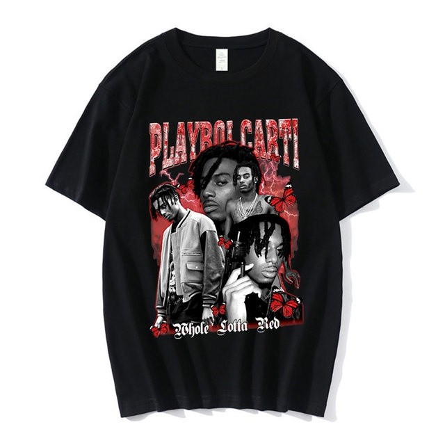 Camiseta Playboi Carti Rapper Style Estilo TrendBox Mania TrendBox Mania