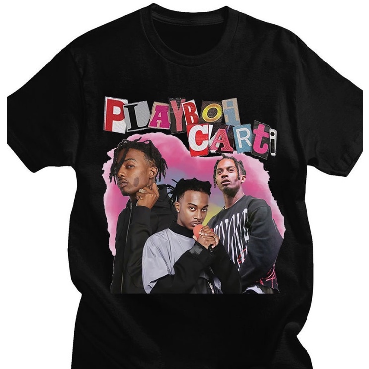 Camiseta Básica Algodão Unissex Playboi Carti Música Álbum Vintage Moda Rapper