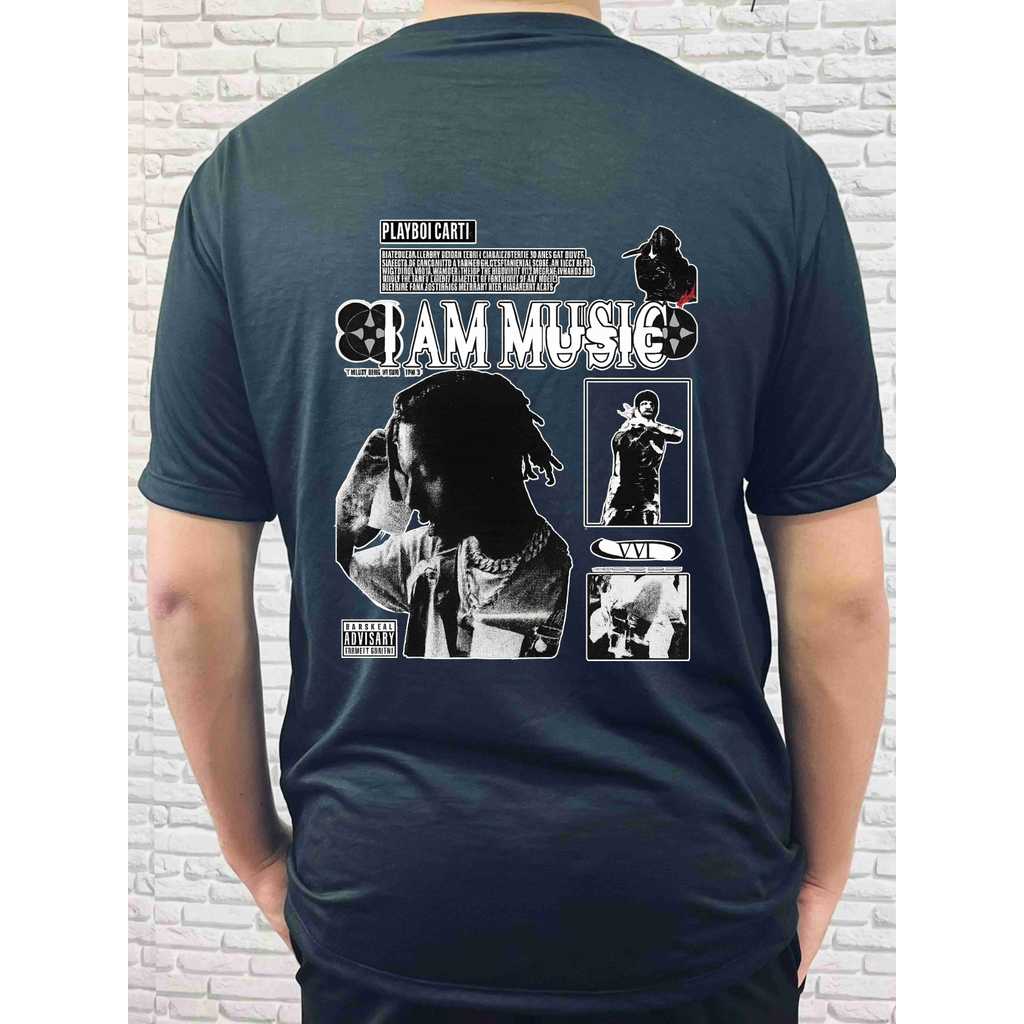 Camiseta camisa estampa Playboi Carti Rapper basica unissex manga curta
