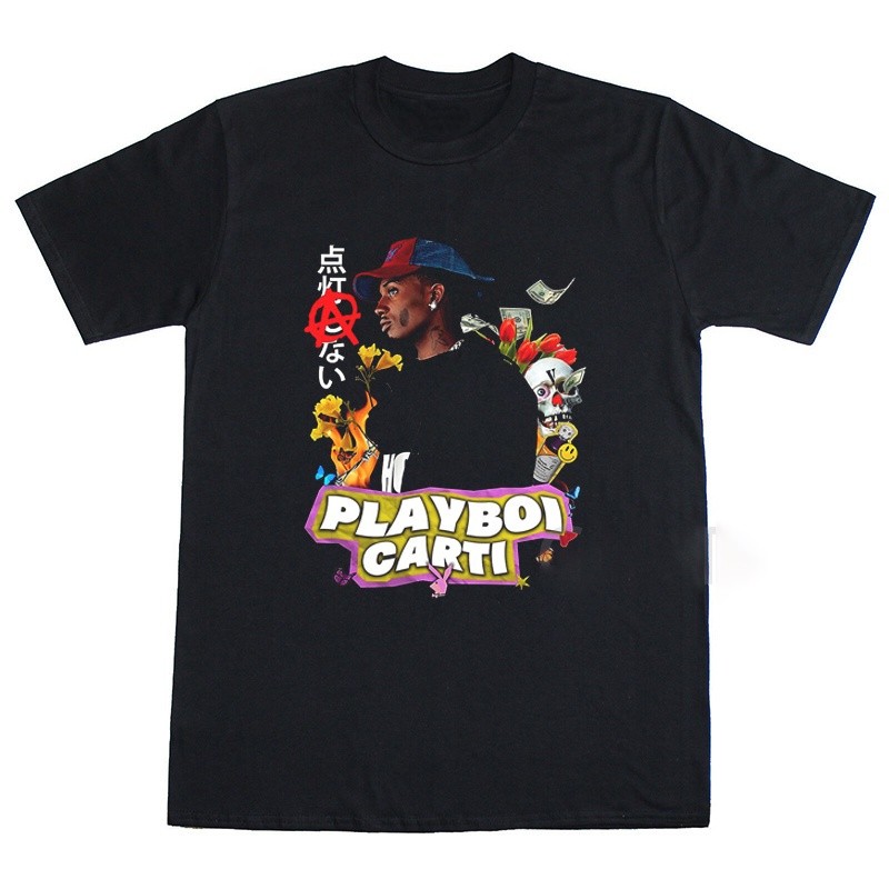 Camiseta Basica Camisa Playboi Carti Crazy Hypebeast Coelhinho Nigga Rapper Money UnissexMAYC