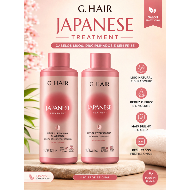 KIT G.HAIR JAPANESE TREATMENT DEEP CLEANING 1L