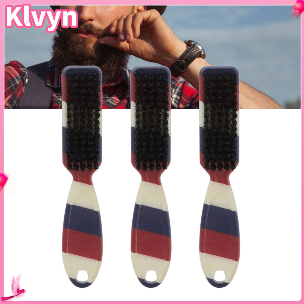 Klvyn-br Beard Fade Brush Soft Elastic Cleaning 3 Pack para casa