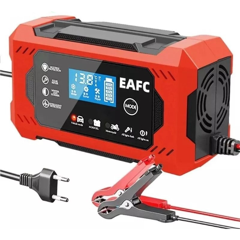 Digital Lcd Carregador Bateria  12v Carro E Moto REPOSIÇÃO DE ALTA QUALIDADE