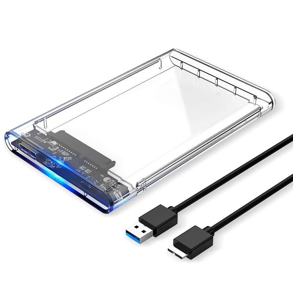 Case Para Hd 2.5 Sata Usb 3.0 Transparente Slim