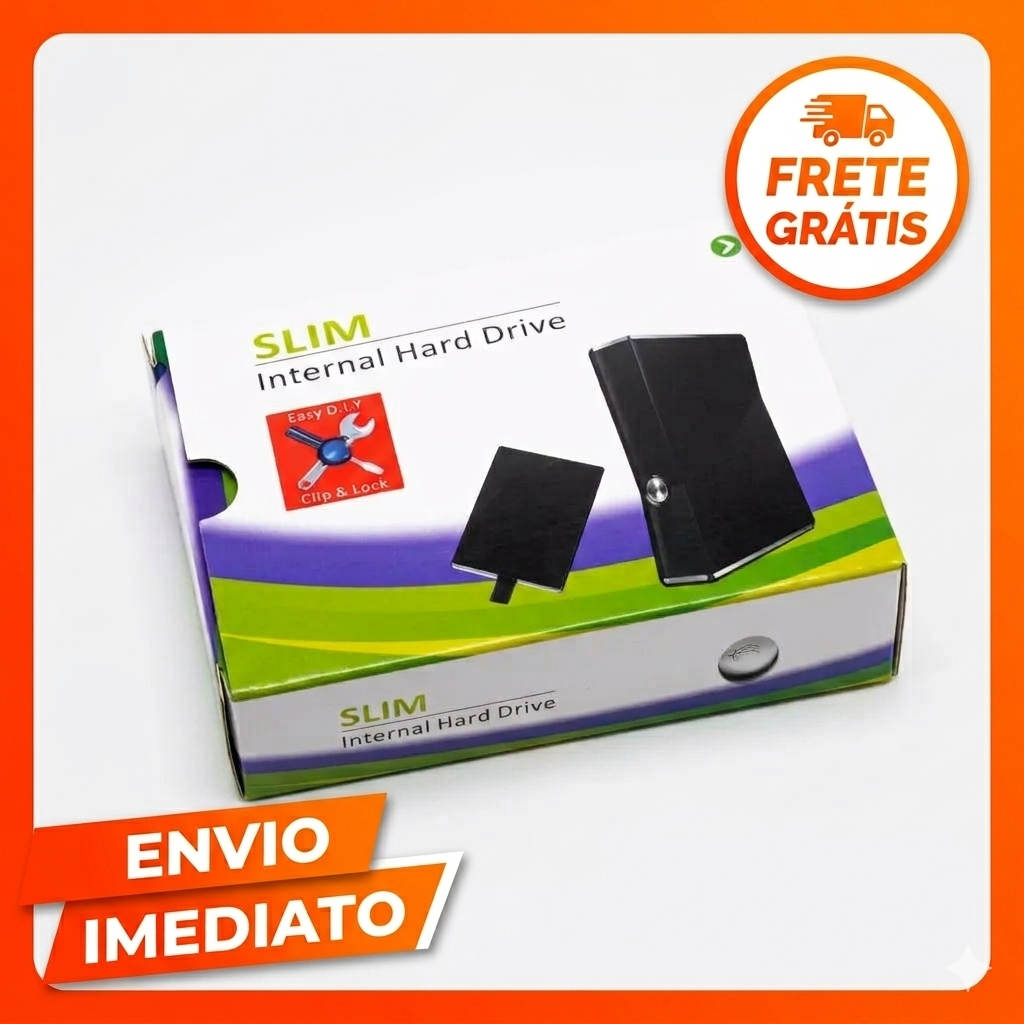 Case Disco Rígido P/ Xbox 360 Slim Interno Hd Hard Drive 2.5 - Pronta Entrega
