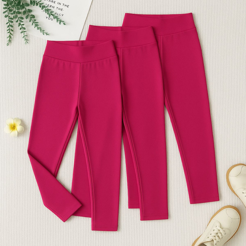 Kit 3 Calças Legging Tecido Suplex Flanelado Forrado com Fleece