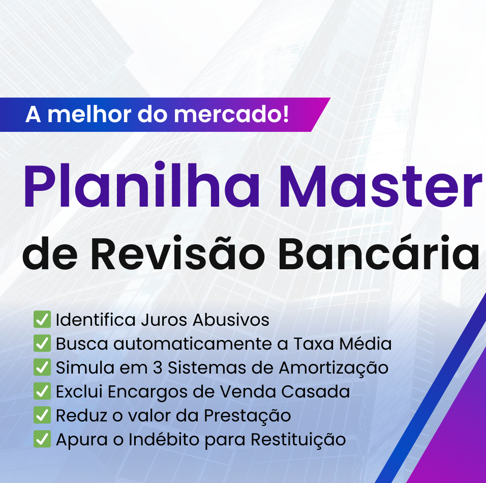 Planilha Master de Revisão Bancária