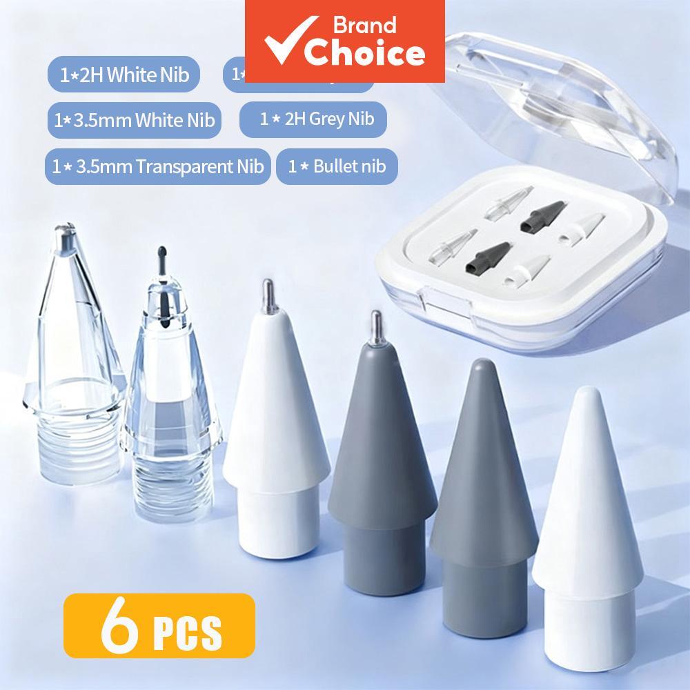 TOILEUM Pacote com 6 pontas substituíveis para caneta stylus, pontas de liga niquelada compatíveis com Huawei M-Pencil 3