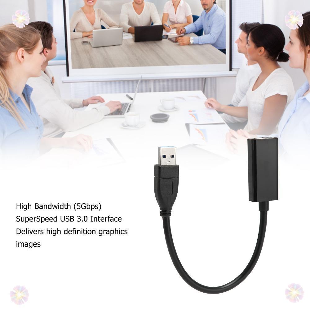 Conversor De Adaptador De Vídeo , Velocidade De 5 Gbps 1080P 60HZ USB3.0 Para Multimídia HD , Portátil
