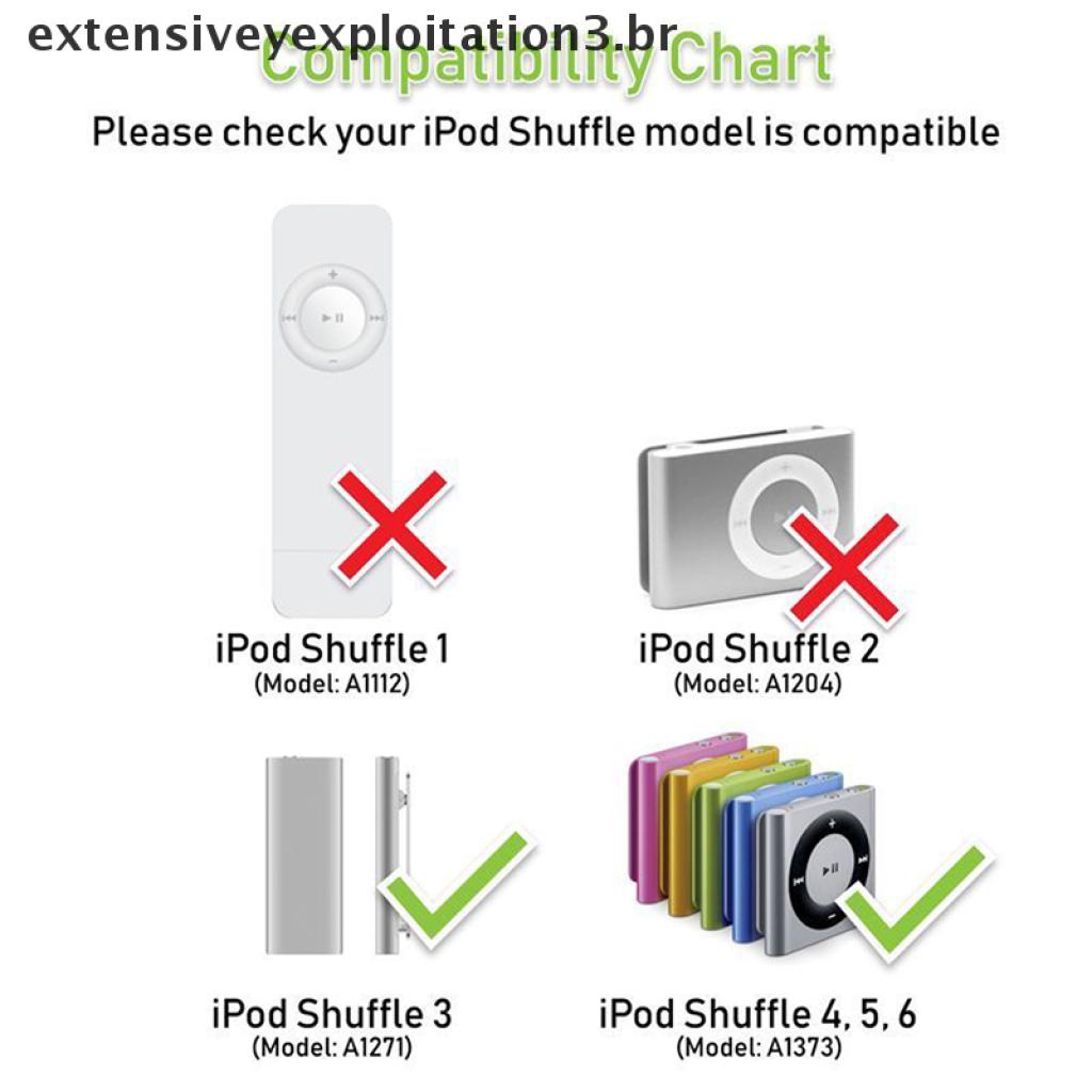 Cabo Carregador Usb De Sincronização De Dados Para Ipod Shuffle 3rd 4th 5th Geração.