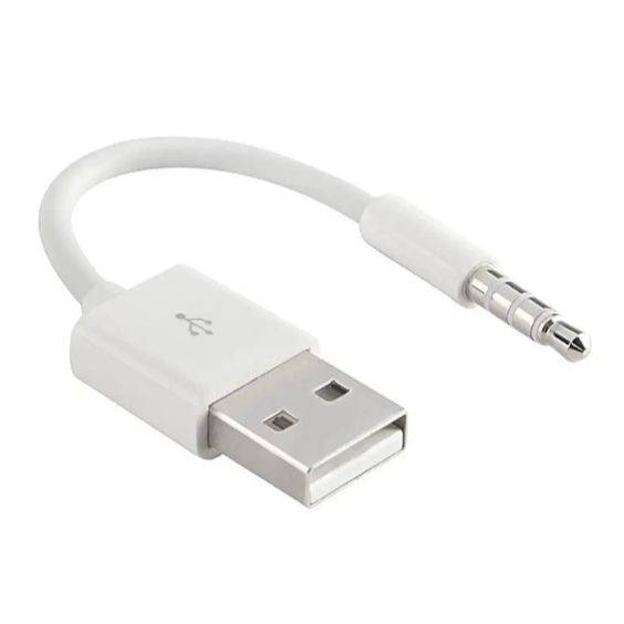 AUX para USB 2.0 Audio Adapter Carregador Sincronização de dados para iPod Shuffle 3rd, 4th, 5th, 6th