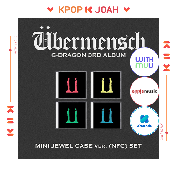 [4 SET](MINI JEWEL CASE) G-DRAGON (BIGBANG) [Ubermensch] 3rd Album (26th Feb.2025)