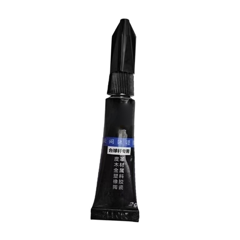 Billiard Cue Tip Adhesive for Cue Repair and Tip Replacement Use