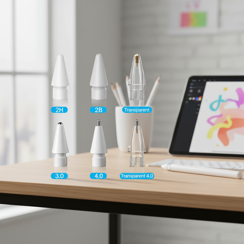 Pontas de Reposição GOOJODOQ Compatíveis com Lápis iPad 1/2 | 3.0mm, 3.5mm, 4.0mm - Suaves para Escrita, Precisas para