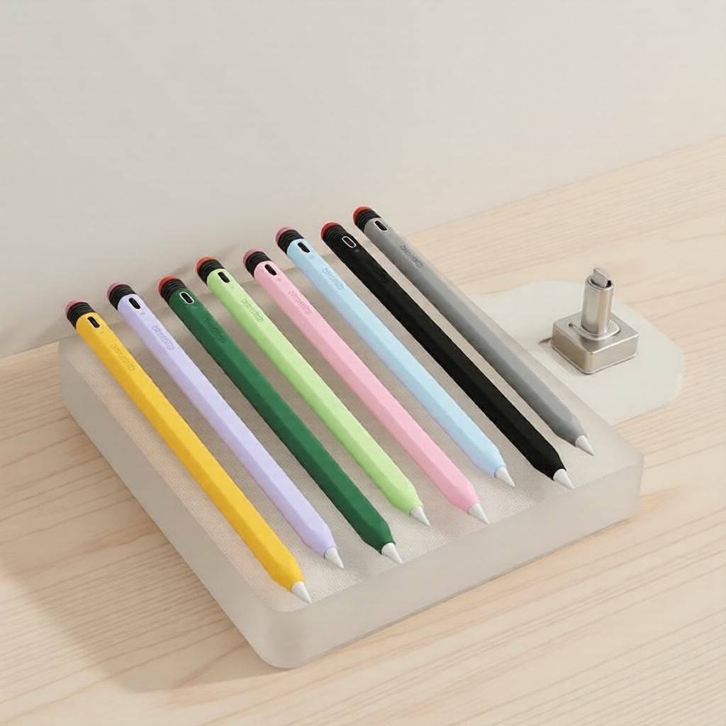 Capa para Caneta Stylus para GOOJODOQ 12a Geração & iPad Pencil 2 com Recorte para Carregamento Tipo-C
