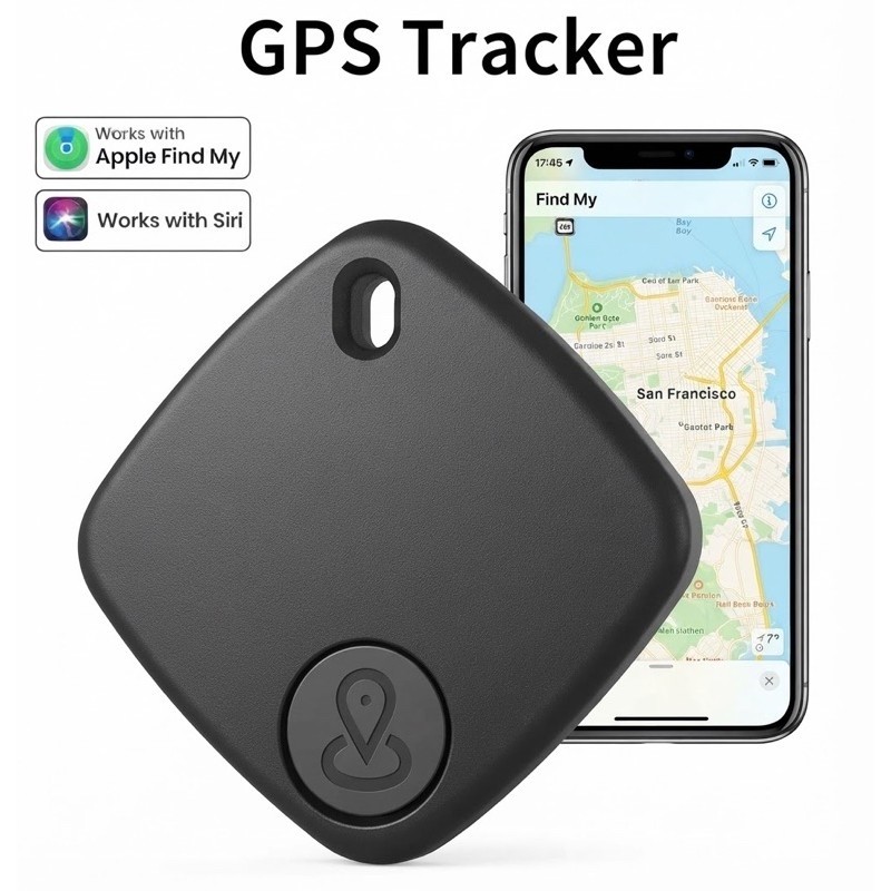 Rastreador GPS Bluetooth Smart Tag Compatível com iPhone Apple Buscar Anti-Lost Localizador para Carro, Pet e Crianças