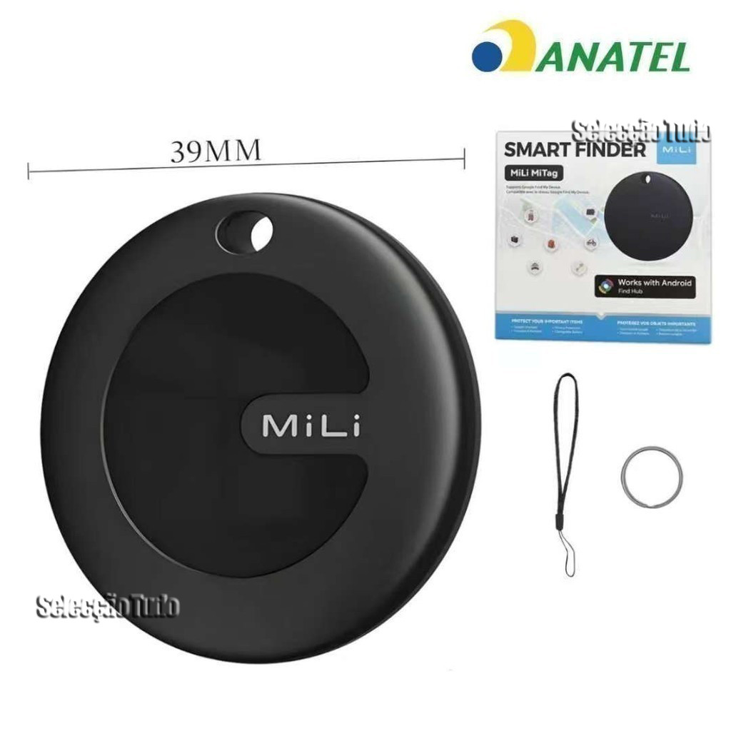 Bluetooth Smart Finder MiLi Anti Lost Locator Android Tracker Chaves Bolsa Etiqueta GPS
