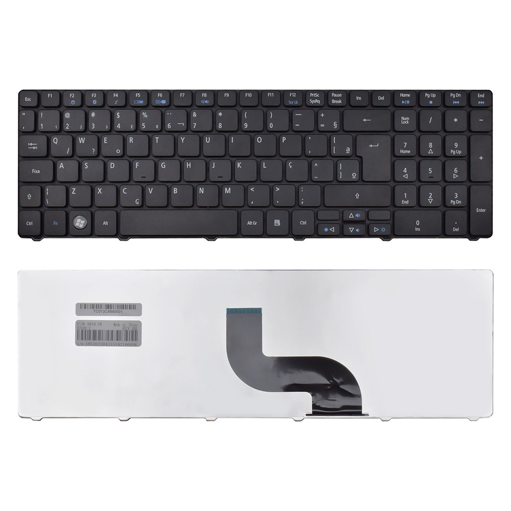 Teclado para Notebook compatível com Acer Part Number NSK-AL11D ABNT2 - F3 Bluetooth