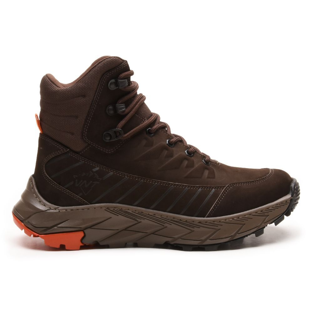 Bota Adventure VNT Pro 3D Castor Couro Bovino Legítimo Solado Antiderrapante e Palmilha Anatômica