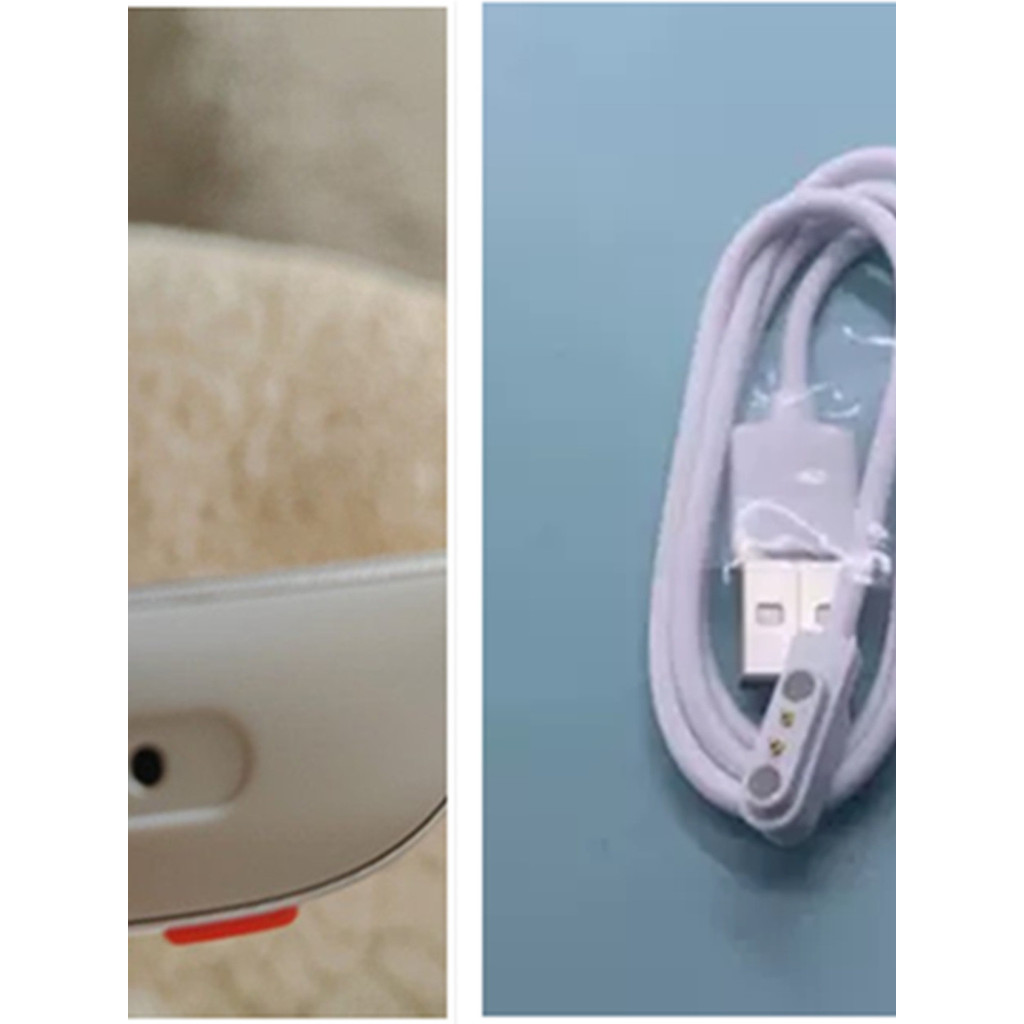Adequado para fone de ouvido Bluetooth DMOOSTER carregador cabo de carregamento dois contatos pequenos cabo magnético ca