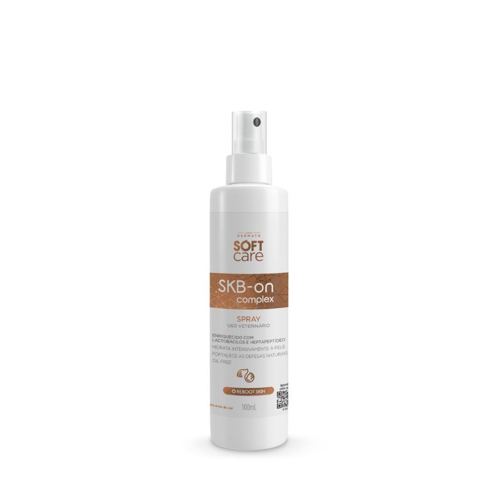 Spay Hidratante SKB-On Complex Soft Care Cães Gatos Pele Sensível Embalagem 100mL