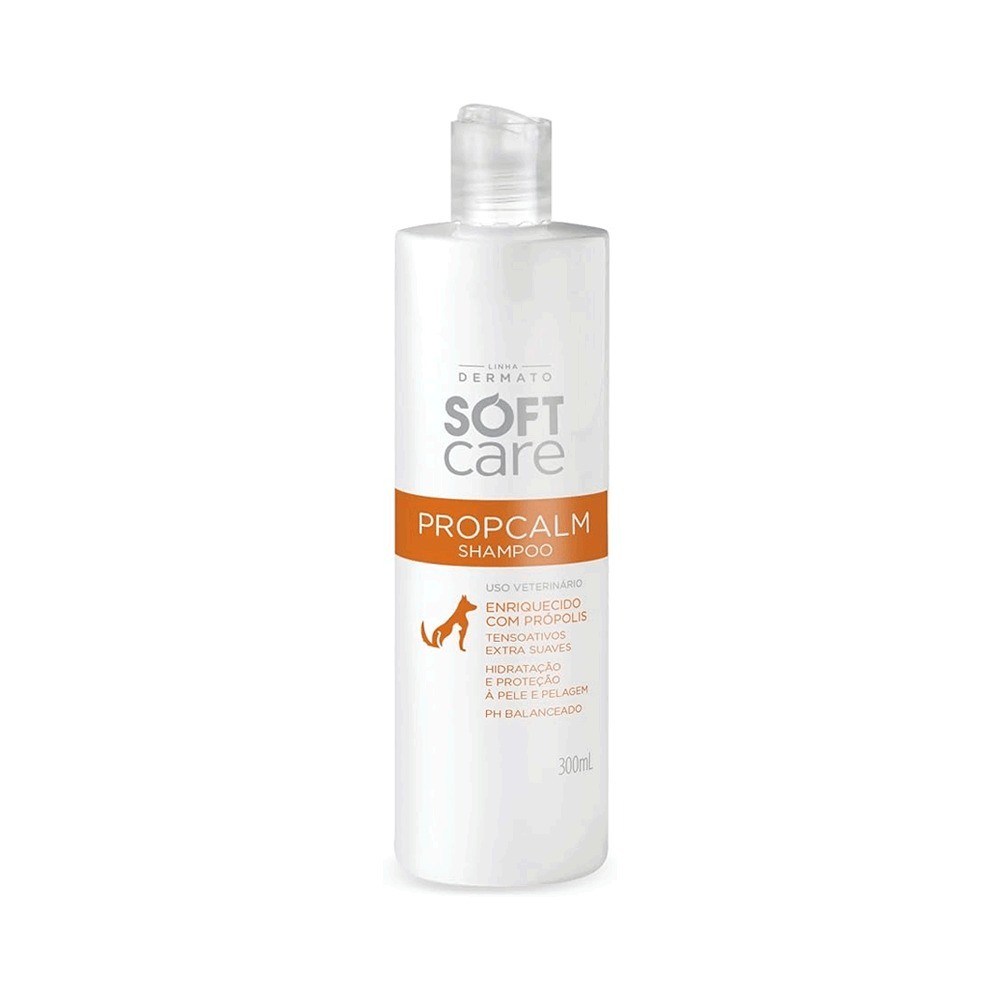 Shampoo com Própolis Caes e Gatos Propcalm Soft Care 300 ml
