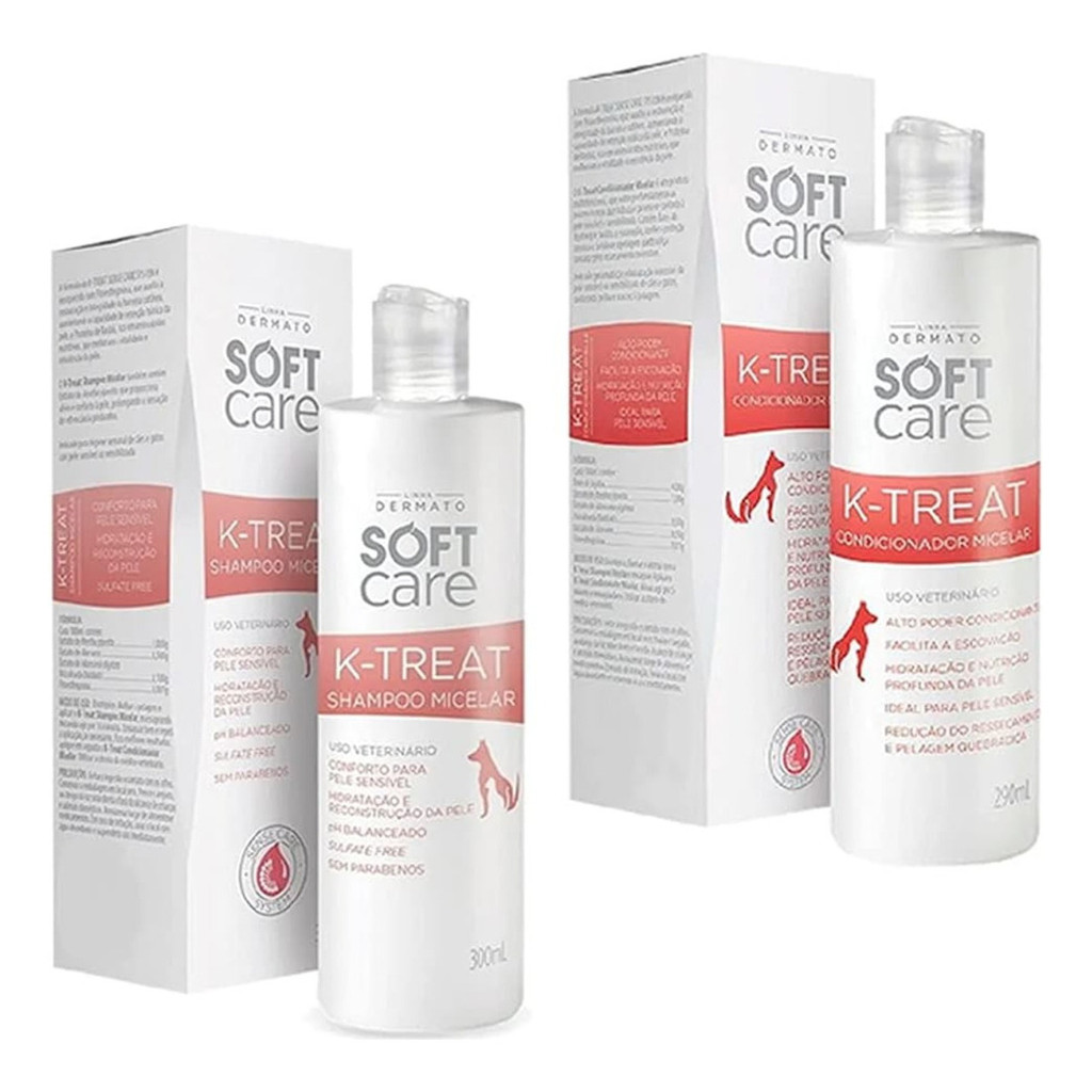 1 Shampoo Micelar K Treat + 1 Condicionador Ktreat Soft Care