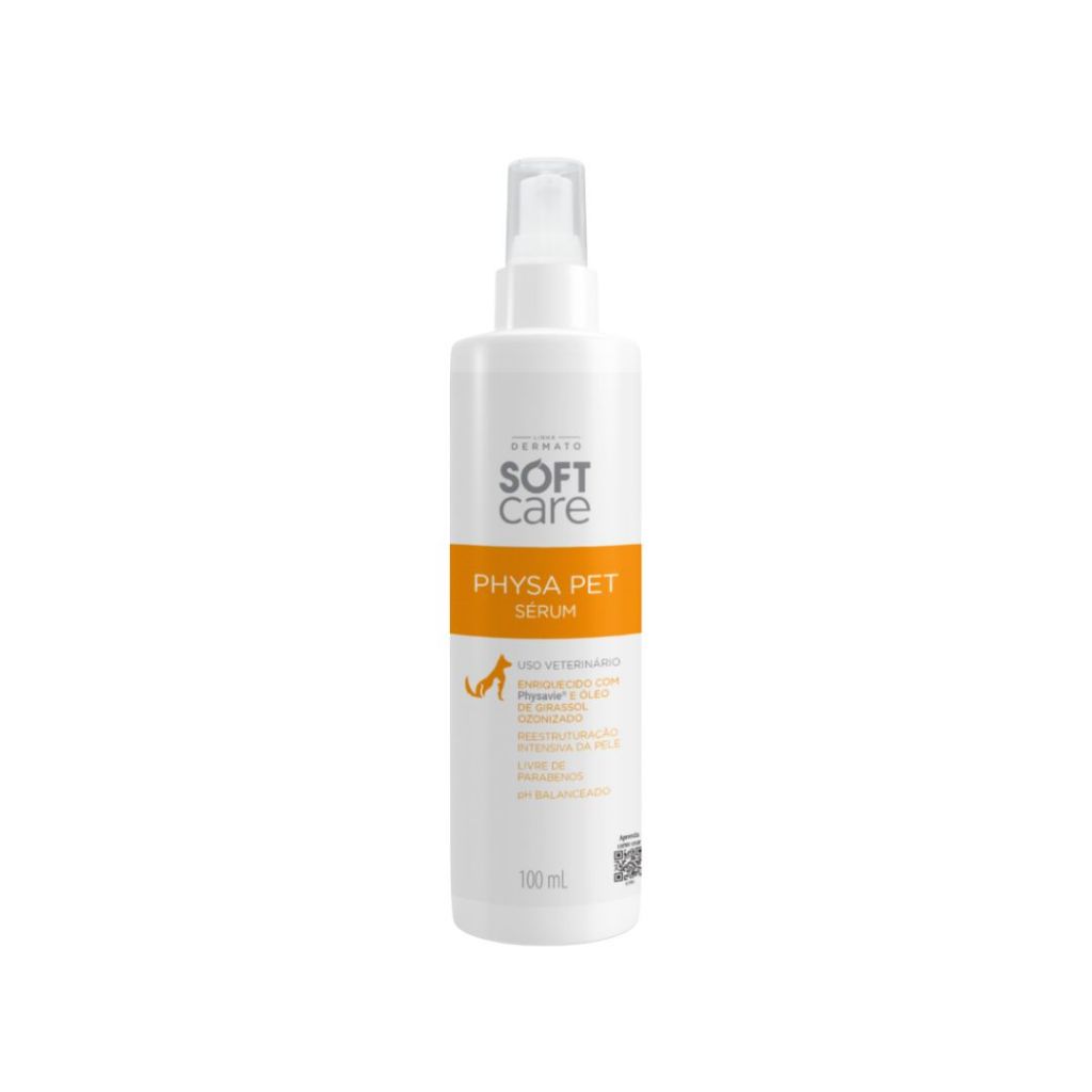 Sérum Hidratante Physa Pet Soft Care Pele Sensível Cachorro Gato 100mL