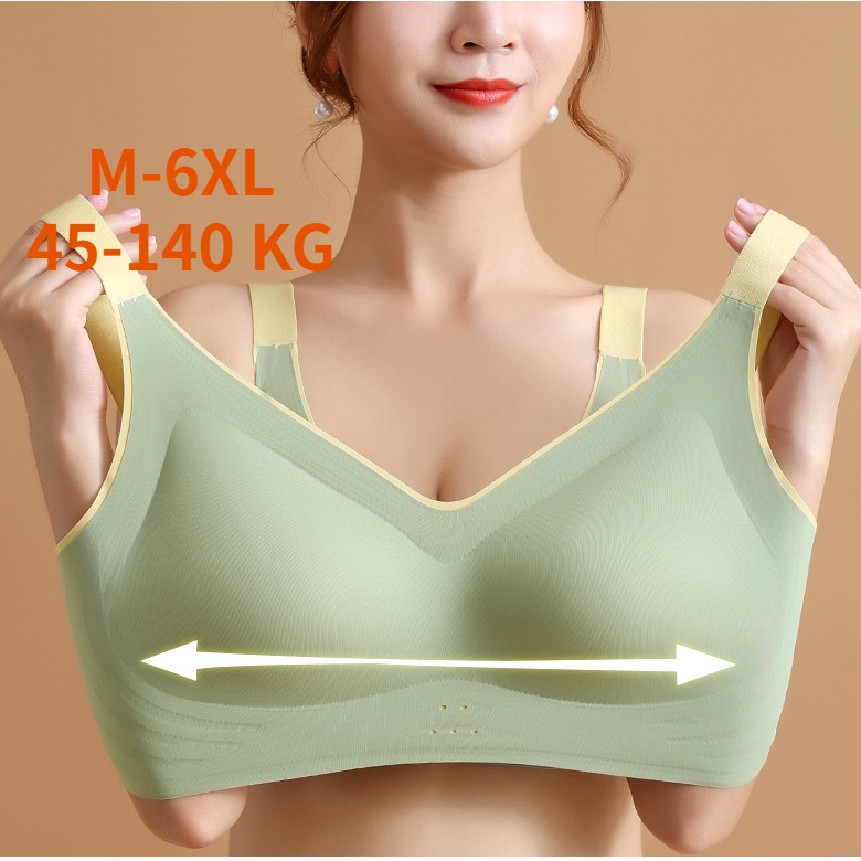 40-130 KG 3D Bra Wireless Plus Size Tipo W Push Up Tipo Reunir Confortável Soutien Esportivo Roupa Íntima Feminina