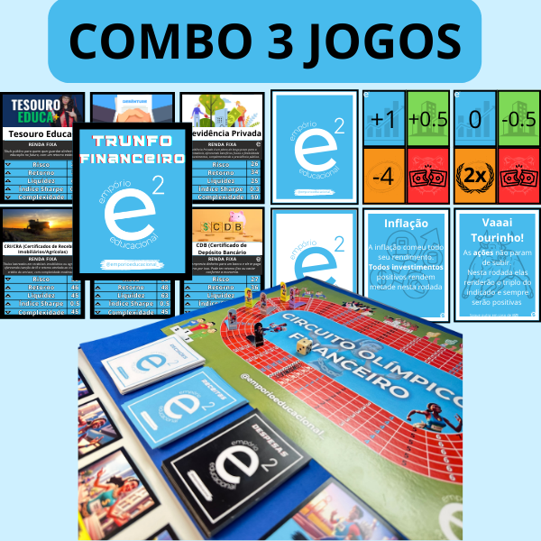 COMBO - Trunfo Financeiro + Circuito Olímpico Financeiro + Começando a Investir