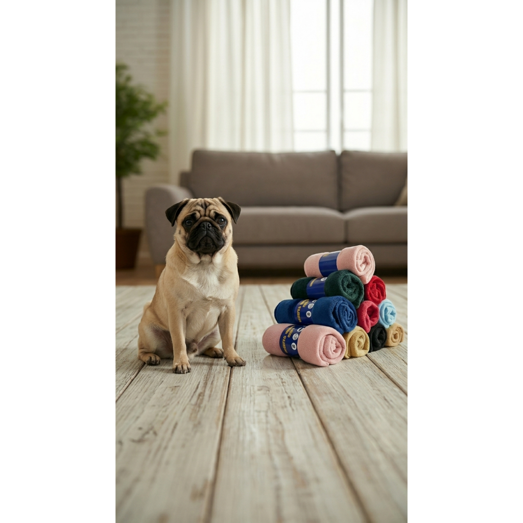 Kit 3 Mantas Soft Comfort Pet – Linha Premium Cores Lisas Variadas