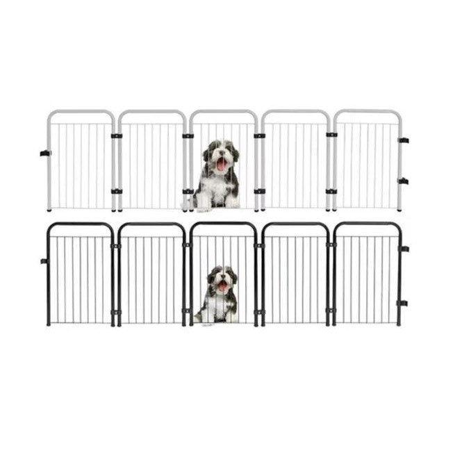 Cercadinho Dobrável 5 Módulos 51cm Divisor de Ambientes para Pet Cães Gatos Cachorros Coelhos