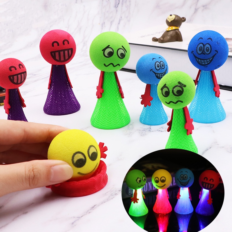 Fidget Toy | Brinquedo Luminoso Transfronteiriço Homem de Primavera Elfo Saltitante Homem de Villain Saltitante Homem de Jardim de Infância Presente Atacado