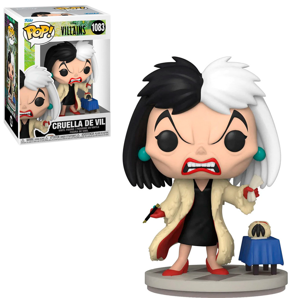 FUNKO POP DISNEY VILLAINS - CRUELLA DE VIL #1083