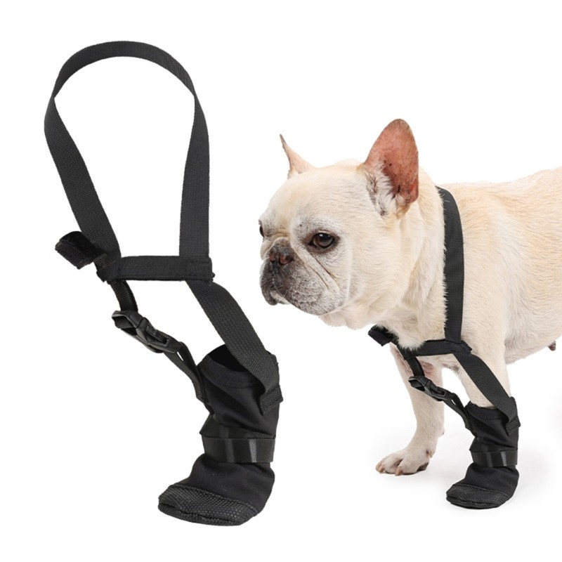 Bmico Dog Forepaw Recovery Shoe Respirável Macio Bootie À Patas Bota Para Feridas Lambendo