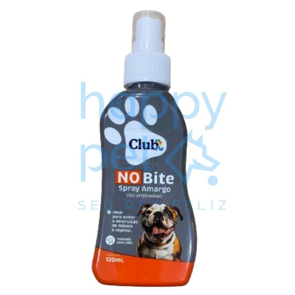 Spray Amargo Educador Mordida No Bite Pet para Cães Cachorros 120ml
