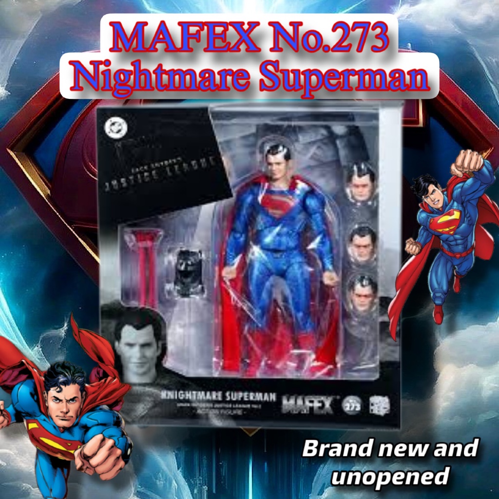 MAFEX No.273 Nightmare Superman Action Figure Brand New Sealed Authentic Japan