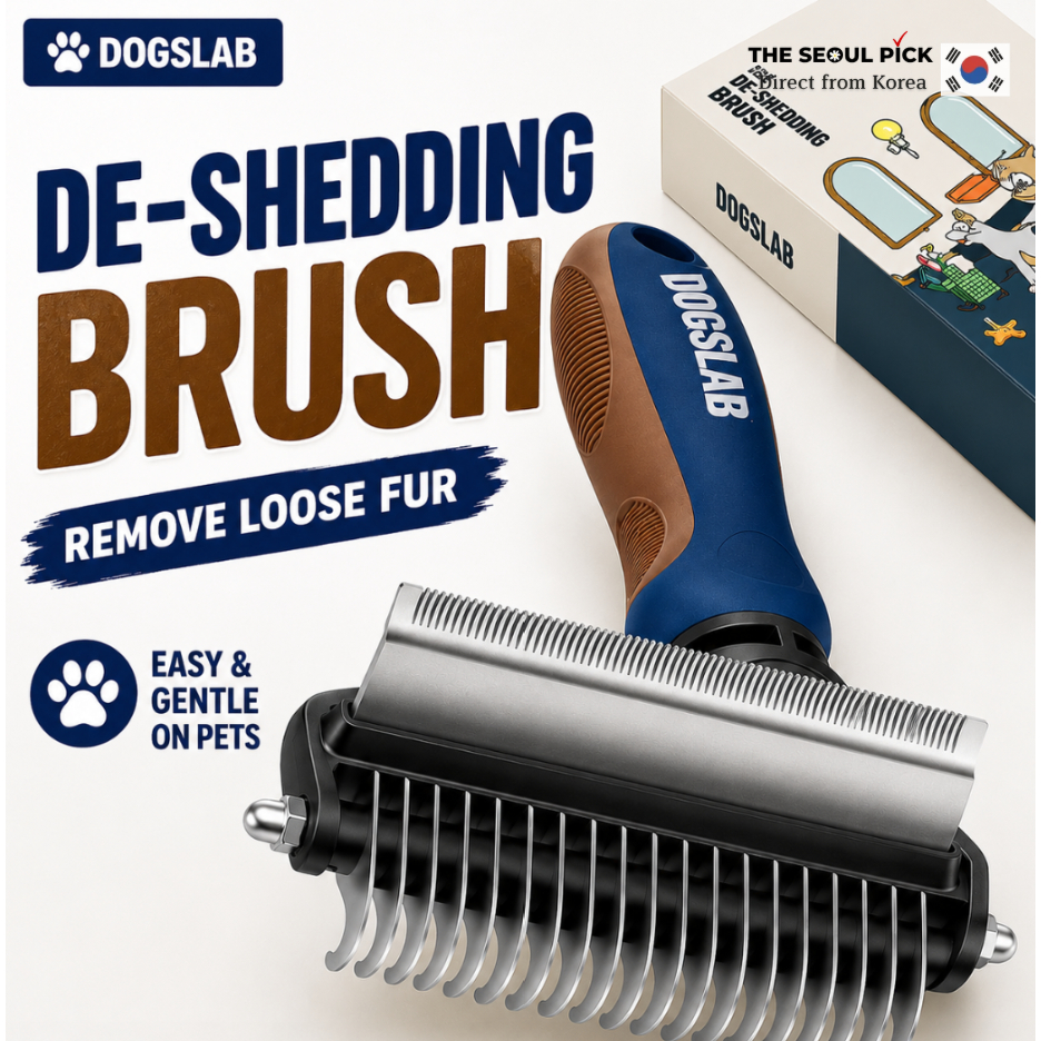[DogsLab] Didi Deshedding Pet Brush Dog Cat Grooming Pente Para Pele Solta E Emaranhado