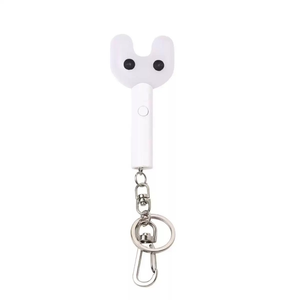 Oficial NewJeans Mini Light Stick Chaveiro Estilo Coelho LED Brilhante Pingente Kpop Idol Fan Colecionável Bolsa Fofa Ch