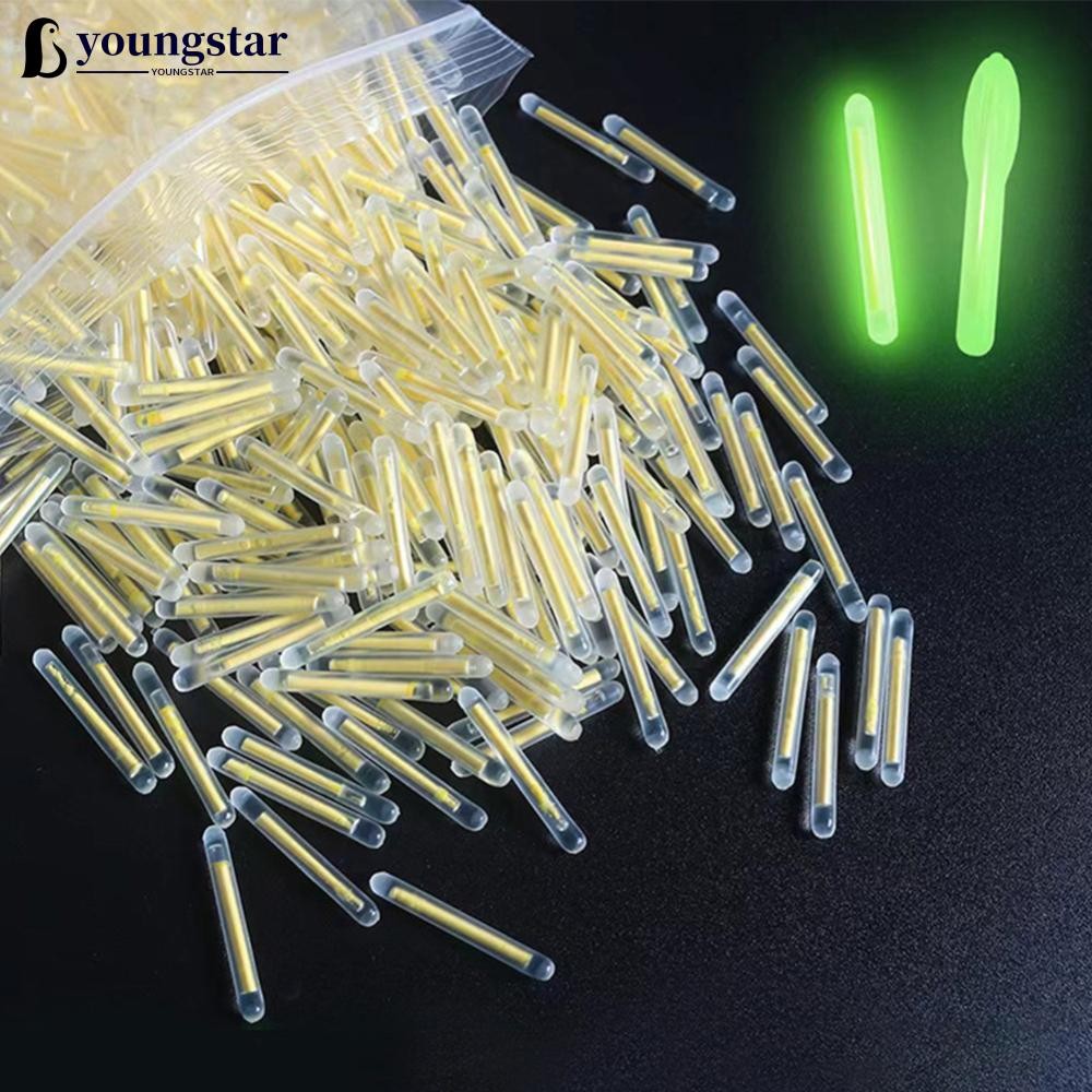 YSR 50/100 Unidades 2.2-4.5 Mm Luz Noturna Vara Flutuante De Pesca Luzes Brilho Escuro Útil Fluorescente Lightstick