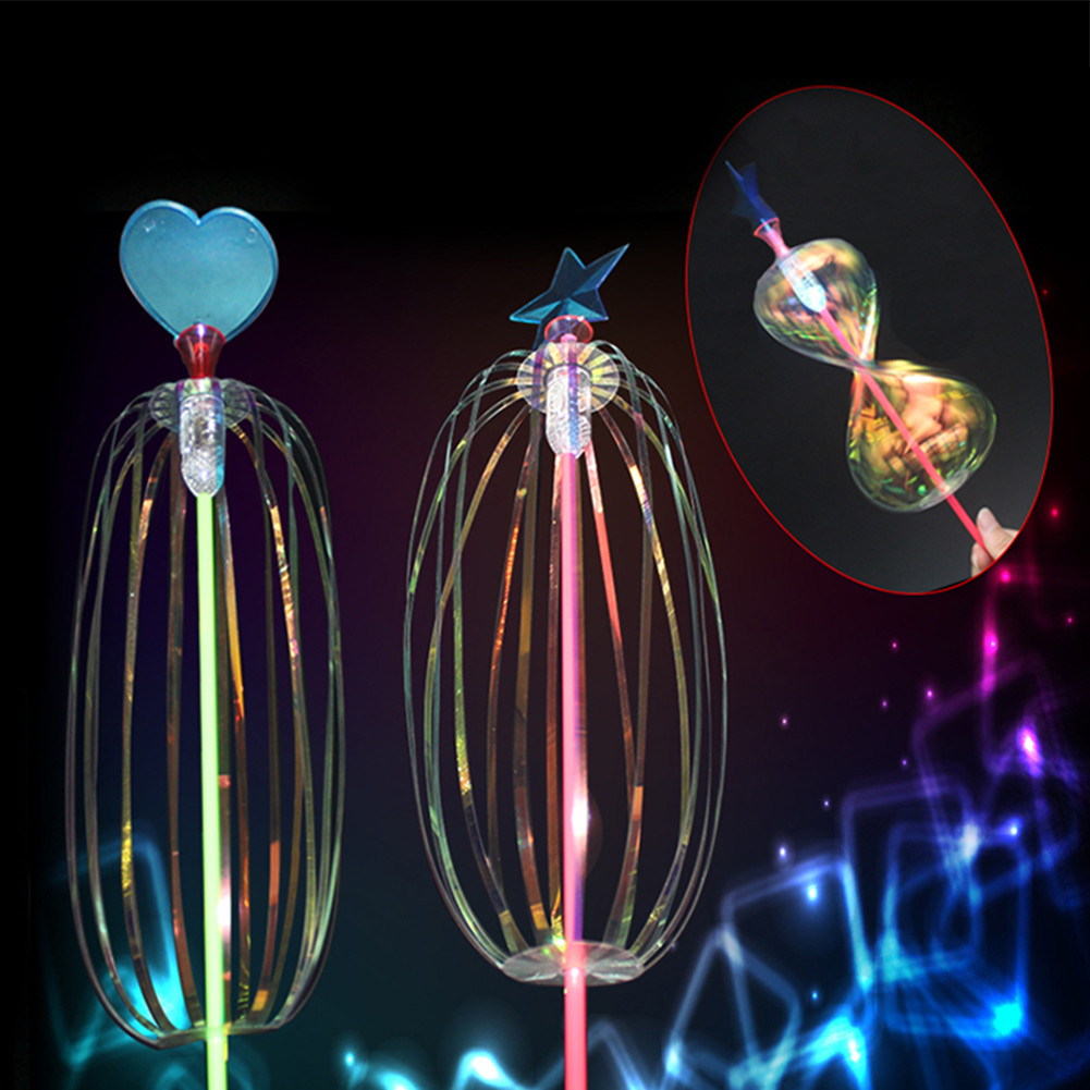 Amocas LED Light Up Brilhante Bubble Maker Shook Stick Varinhas Ao Ar Livre Crianças Brinquedos Presentes