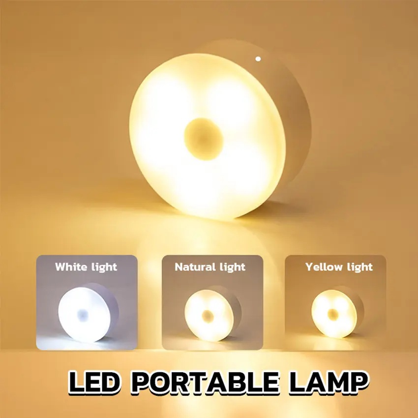 U 263 Luzes Recarregáveis Push Stick Na Lâmpada De Iluminação Noturna Lâmpadas Sem Fio Gabinete Contador Luz LED