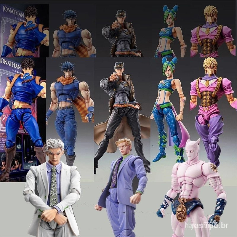 Jojo's Bizarre Adventure Articulado Dio Kujū Jotarago Joseph Joestar Star Platinum Killer Queen Kira Yoshikage Boneca Mo